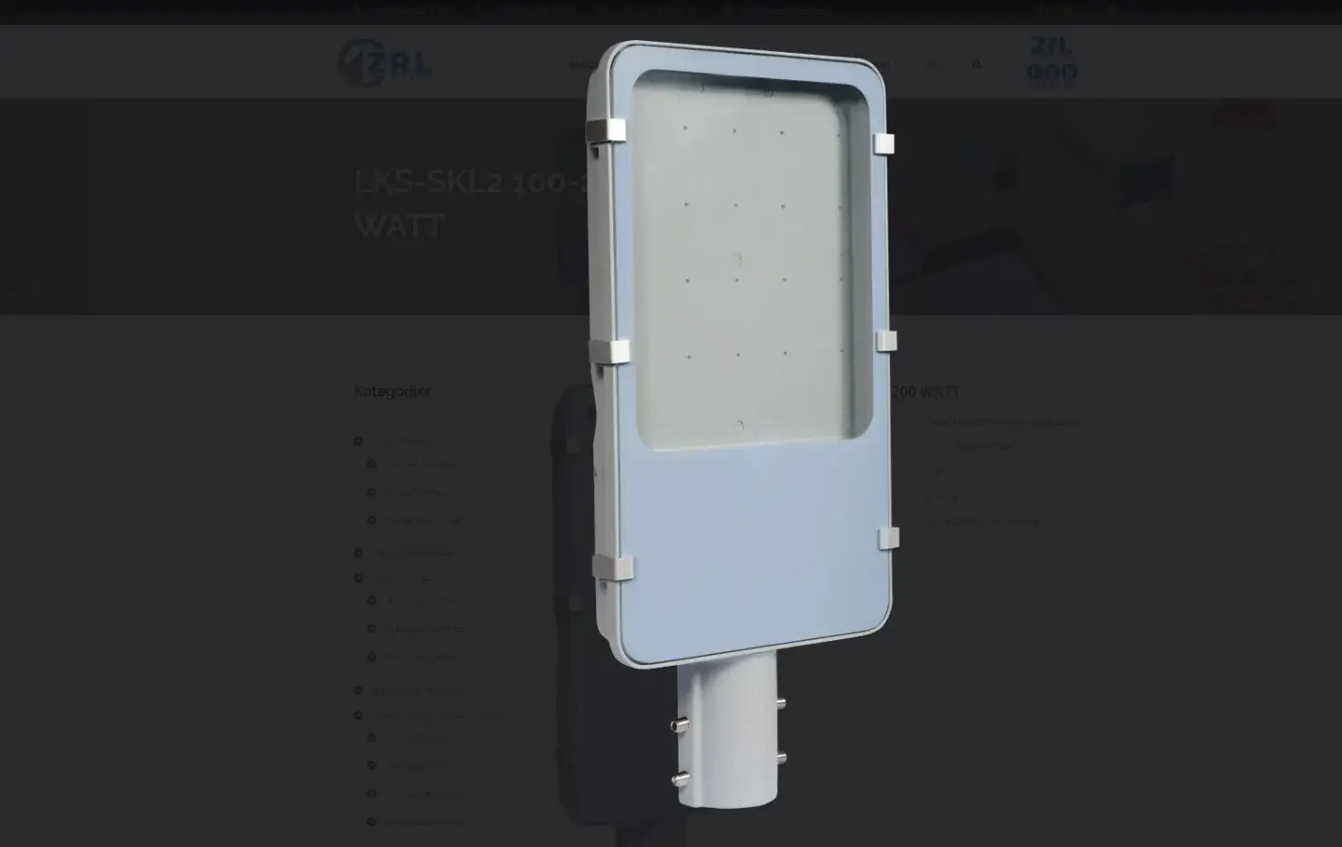 Aluminiumgehäuse für LED Straßenbeleuchtung